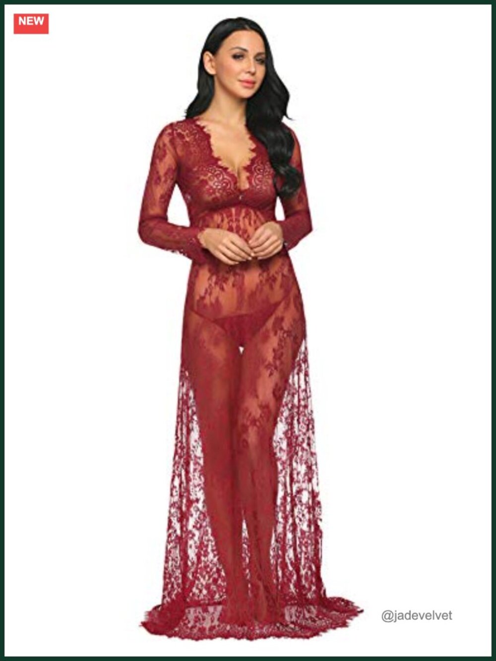 Maternity Dress for Photoshoot Sheer Lace Photography Costume